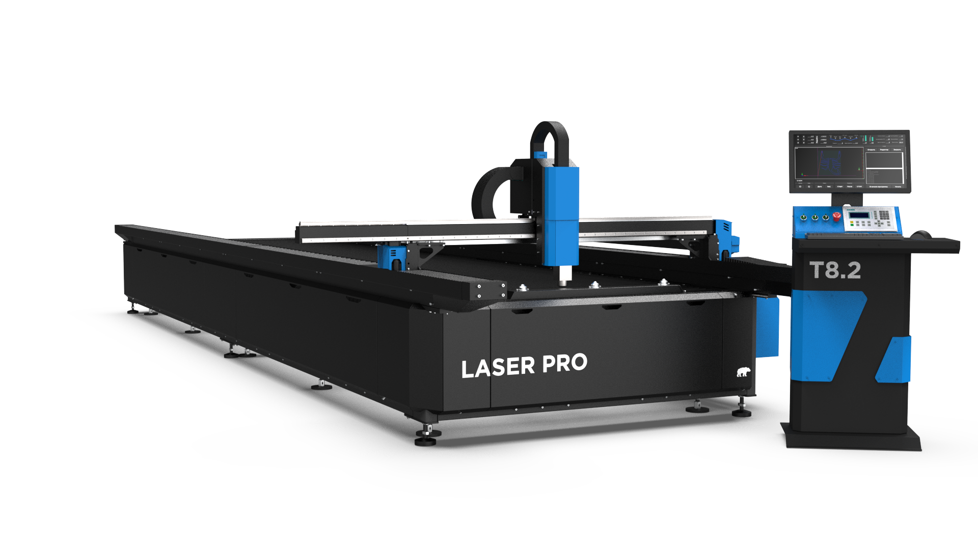 Станок лазерной резки LASER PRO 6100LP T8.2 с контроллером CYPCUT и источником 3000W
